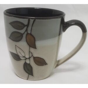 Pfaltzgraff Everyday Rustic Leaves Handled Cup Mug 12 oz - Crack on Inside Lip